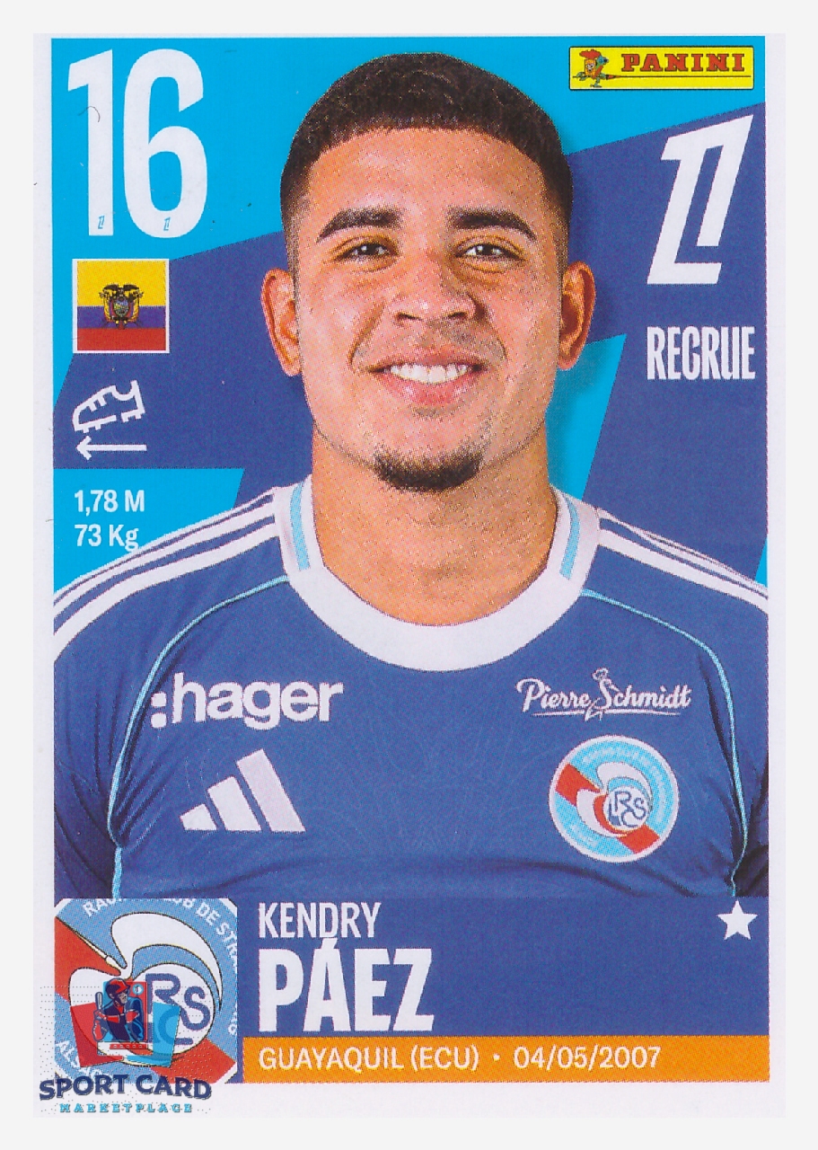 Panini Foot 2026 - Kendry Páez / RC Strasbourg Alsace #508