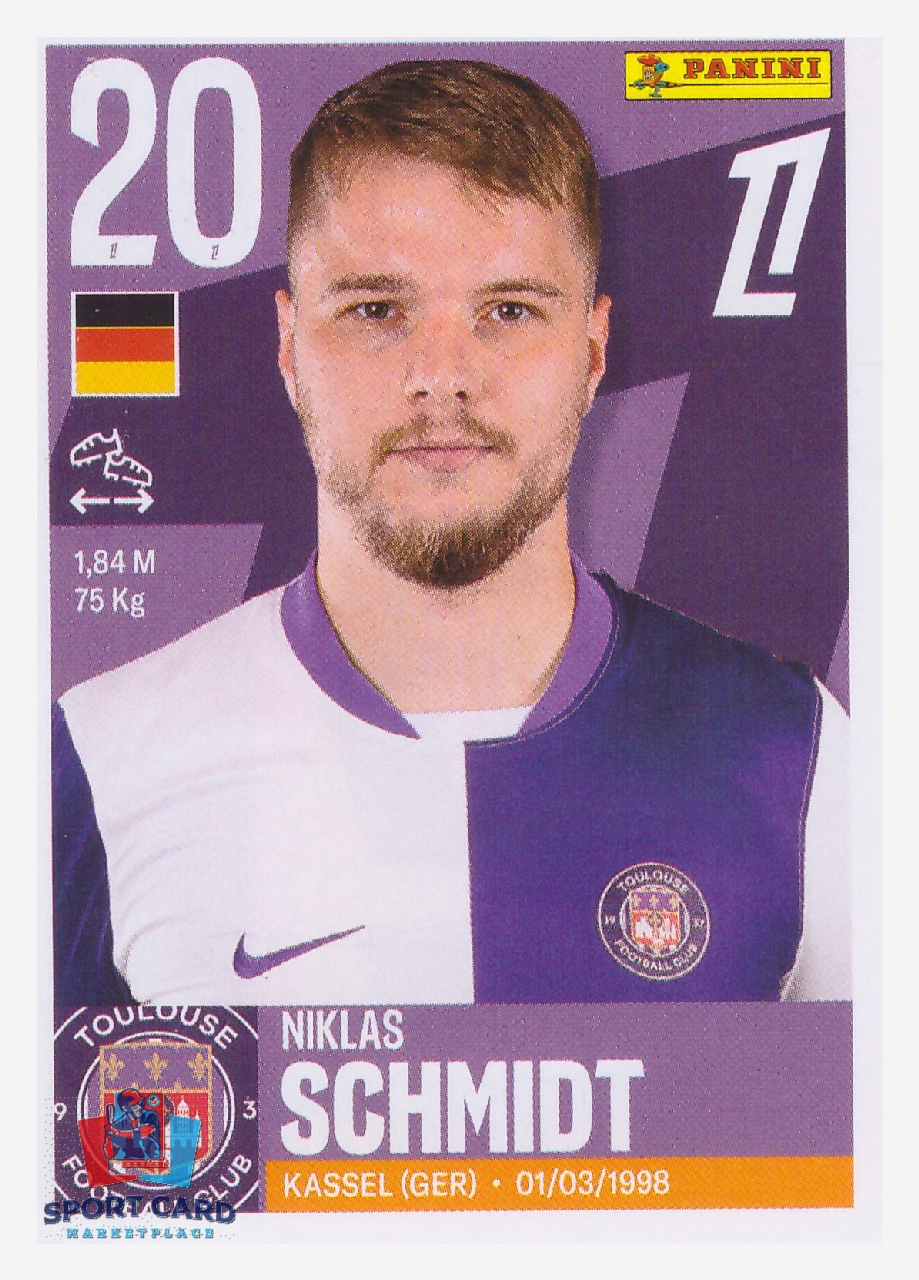 Panini Foot 2026 - Niklas Schmidt / Toulouse FC #534