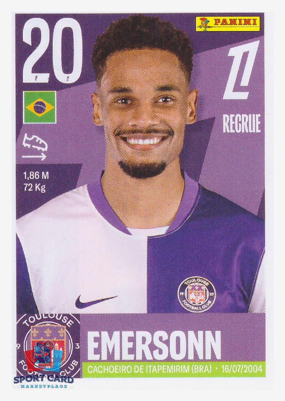 Panini Foot 2026 - Emersonn / Toulouse FC #537