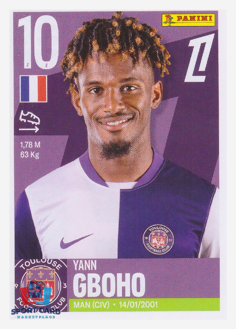 Panini Foot 2026 - Yann Gboho / Toulouse FC #538