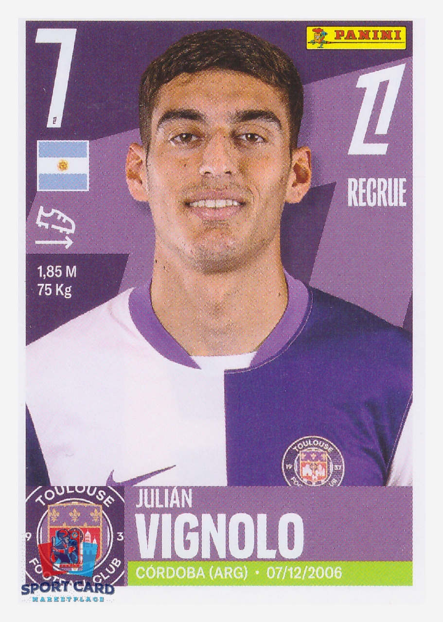 Panini Foot 2026 - Julián Vignolo / Toulouse FC #541