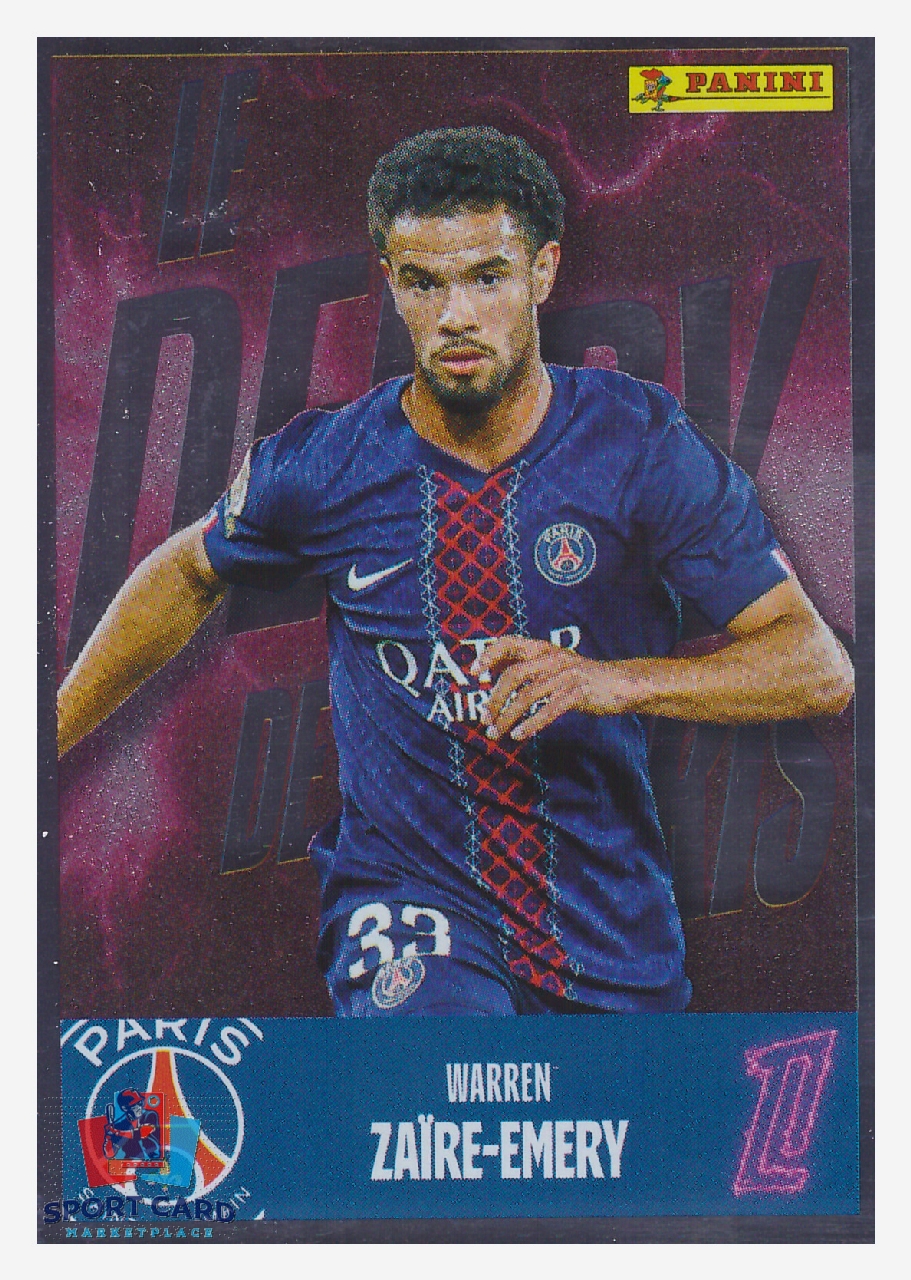 Panini Foot 2026 - Metal - Warren Zaïre-Emery / Le Derby de Paris #543