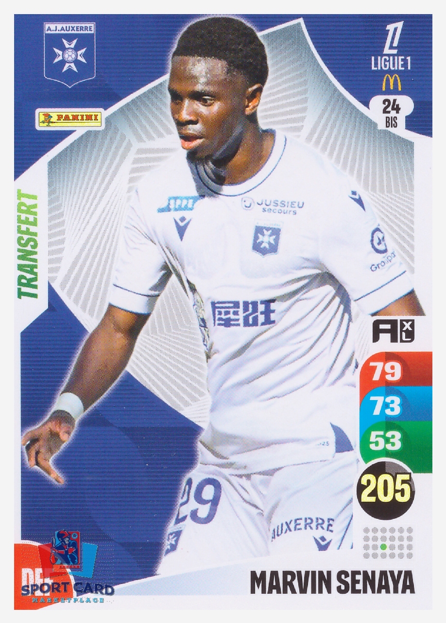 Panini Adrenalyn XL 2025-26 - Transfert - Marvin Senaya / AJ Auxerre #24 bis