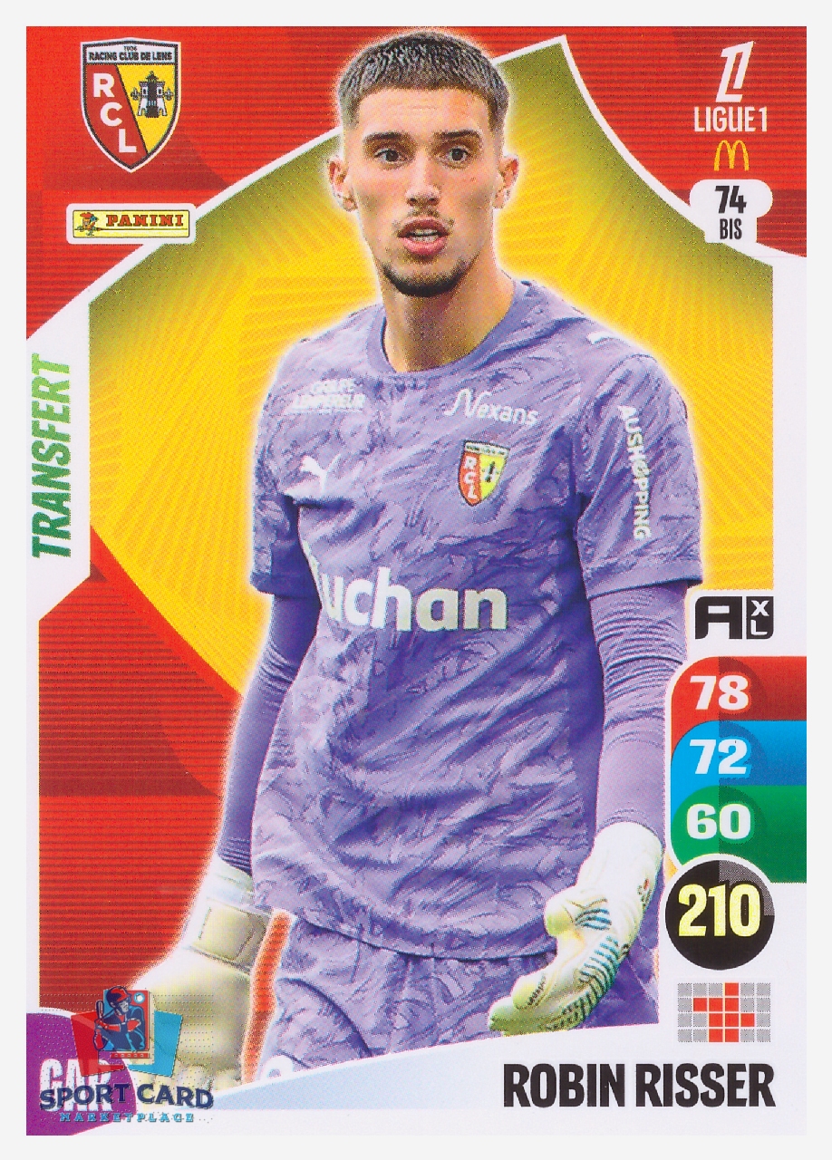 Panini Adrenalyn XL 2025-26 - Transfert - Robin Risser / RC Lens #74 bis
