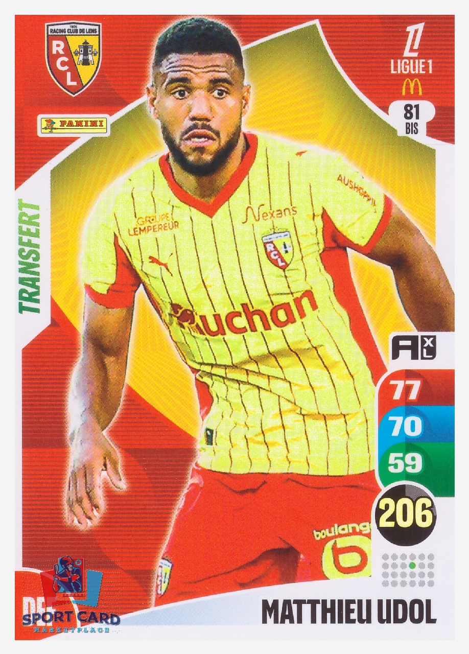 Panini Adrenalyn XL 2025-26 - Transfert - Matthieu Udol / RC Lens #81 bis