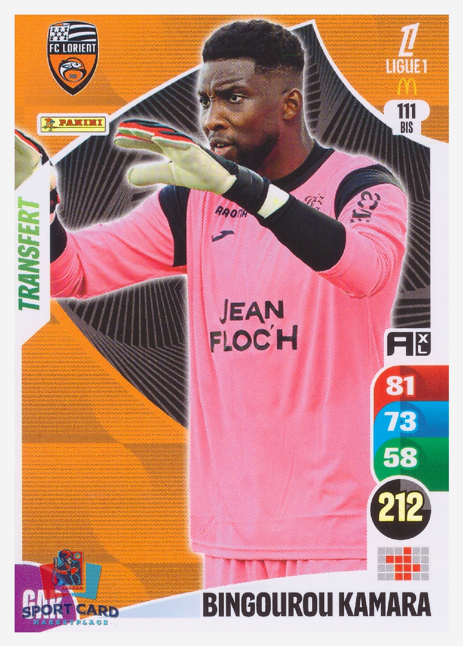 Panini Adrenalyn XL 2025-26 - Transfert - Mingourou Kamara / FC Lorient #111 bis