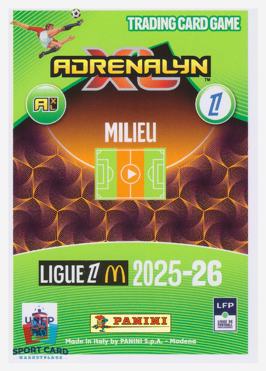 Panini Adrenalyn XL 2025-26 - Transfert - Adam Karabec / Olympique Lyonnais #136 bis – Image 2