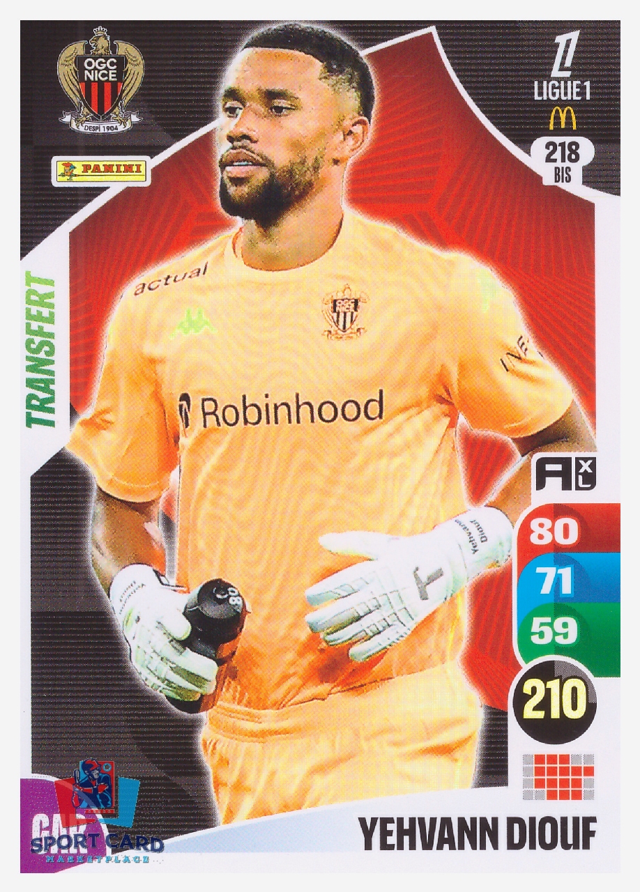 Panini Adrenalyn XL 2025-26 - Transfert - Yehvann Diouf / OGC Nice #218 bis