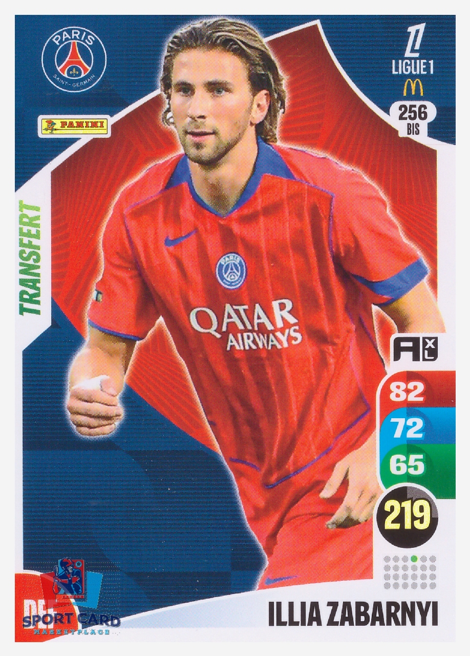 Panini Adrenalyn XL 2025-26 - Transfert - Illia Zabaenyi / Paris Saint-Germain #256 bis