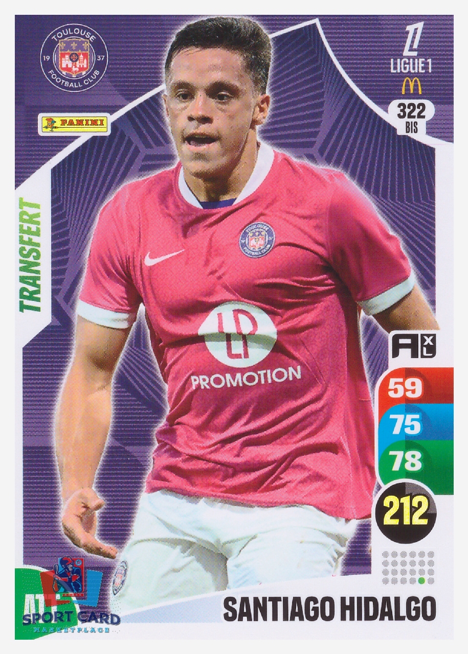 Panini Adrenalyn XL 2025-26 - Transfert - Santiago Hidalgo / Toulouse FC #322 bis