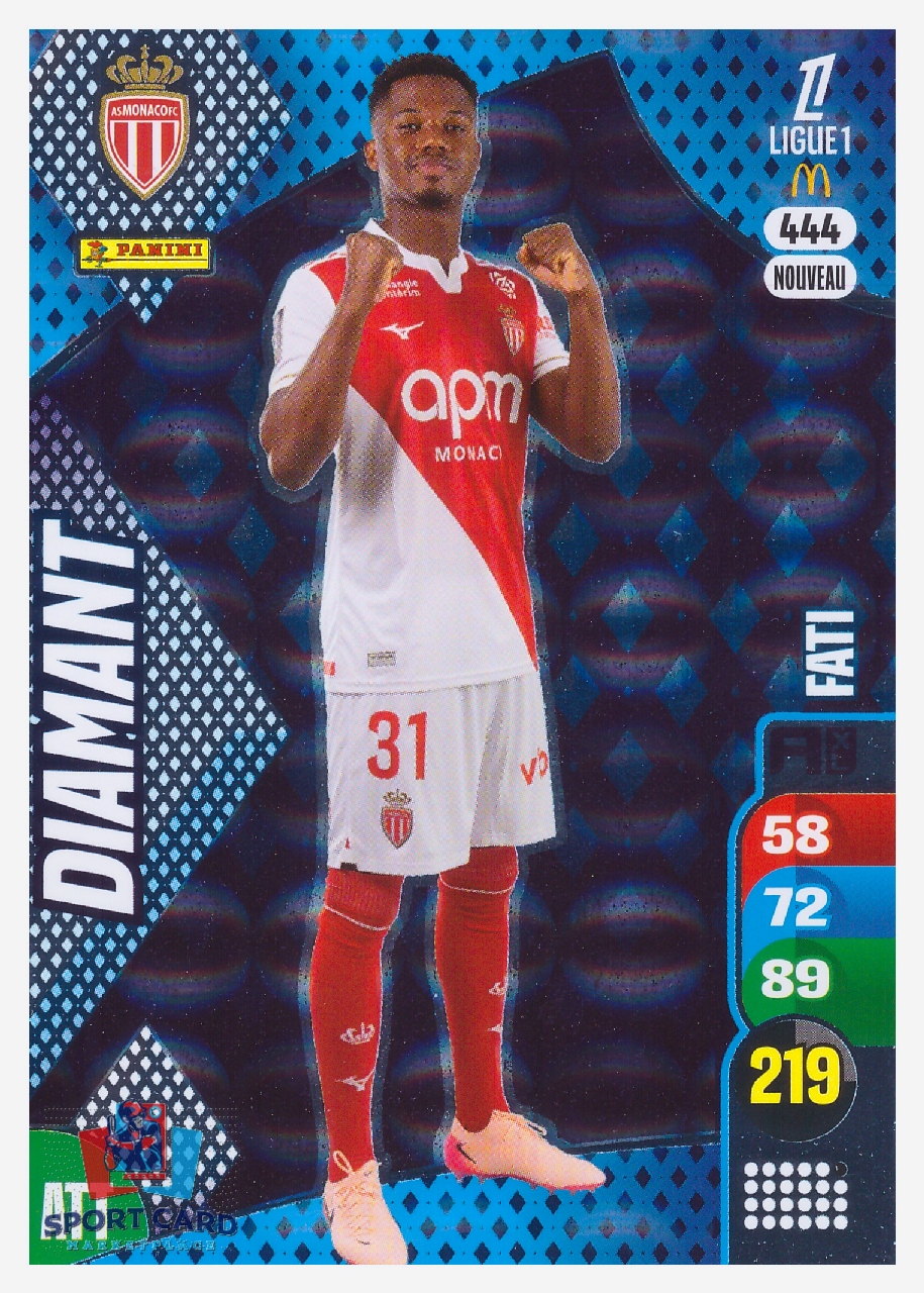 Panini Adrenalyn XL 2025-26 - Diamant - Ansu Fati / AS Monaco FC #444