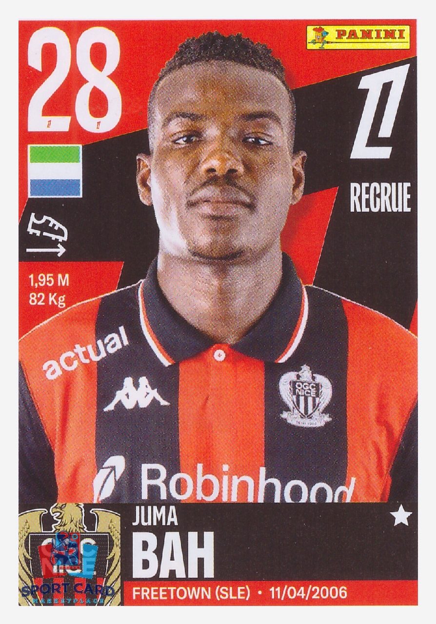 Panini Foot 2026 - Juma Bah / OGC Nice #376