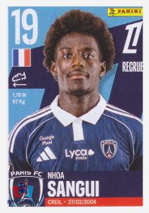 Panini Foot 2026 - Nhoa Sangui / Paris FC #409