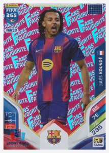 Panini Adrenalyn FIFA 365 2026 - Jules Koundé / FC Barcelona #FAN20 Red
