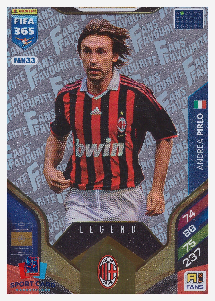 Panini Adrenalyn FIFA 365 2026 - Andrea Pirlo / AC Milan #FAN33