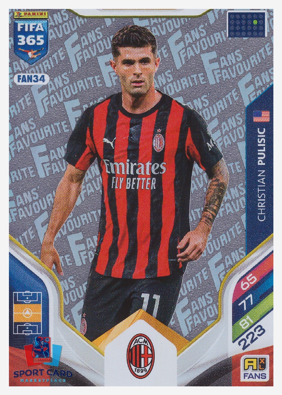 Panini Adrenalyn FIFA 365 2026 - Christian Pulisic / AC Milan #FAN34