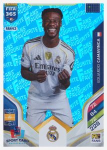 Panini Adrenalyn FIFA 365 2026 - Eduardo Camavinga / Real Madrid C.F. #FAN43 Blue