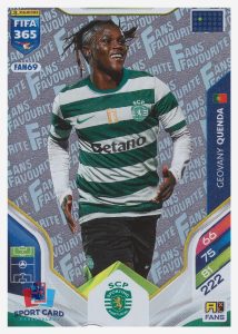 Panini Adrenalyn FIFA 365 2026 - Geovany Quenda / Sporting CP #FAN69 Silver