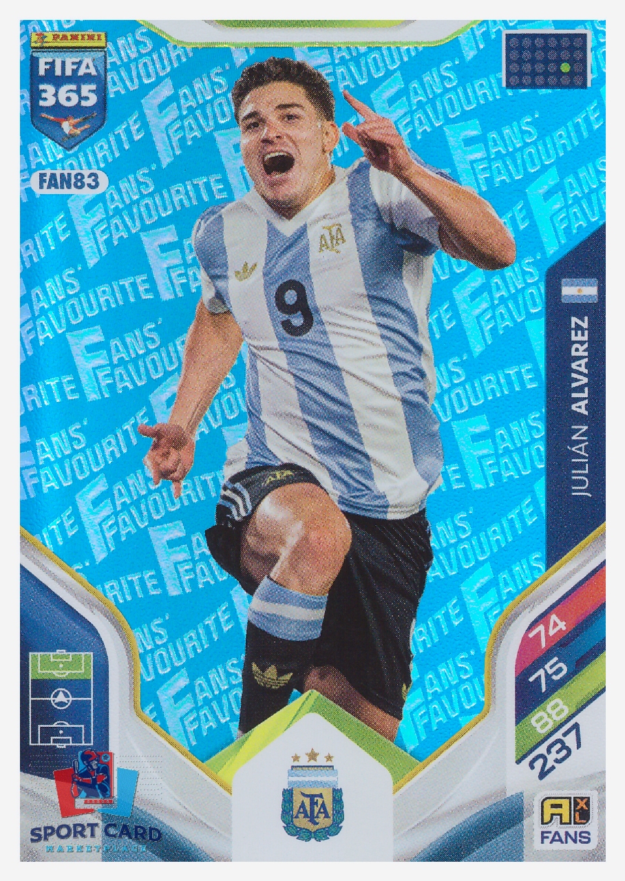 Panini Adrenalyn FIFA 365 2026 - Julián Alvarez / Argentina #FAN83