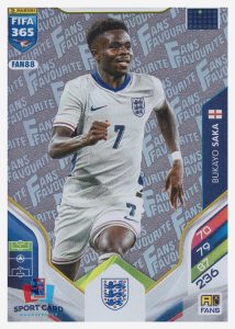 Panini Adrenalyn FIFA 365 2026 - Bukayo Saka / England #FAN88 Silver