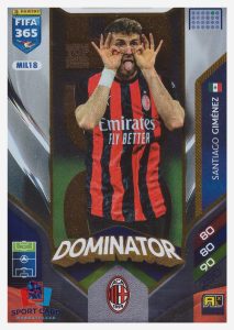Panini Adrenalyn FIFA 365 2026 - Santiago Giménez / AC Milan #MIL18