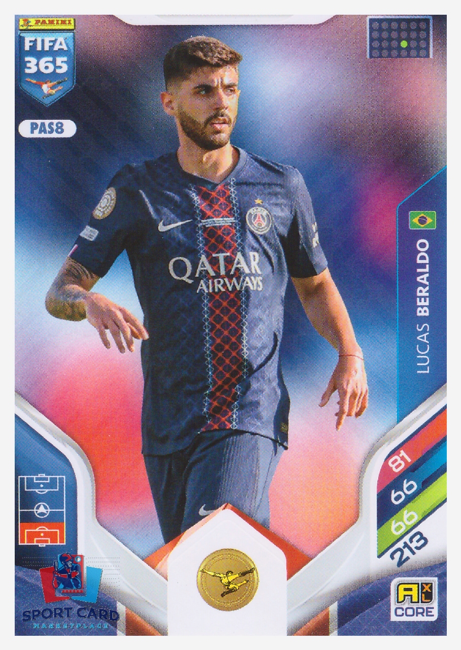 Panini Adrenalyn FIFA 365 2026 - Lucas Beraldo / Paris Saint-Germain #PAS8