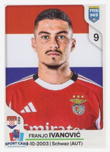 Panini FIFA 365 2026 - Franjo Ivanovic / SL Benfica #385