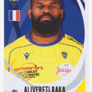 Panini Rugby Top 14 2025-2026 Alivereti Raka / Clermont N°21
