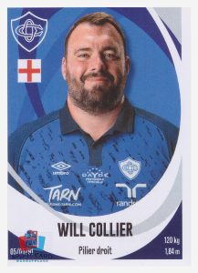 Panini Rugby Top 14 2025-2026 Will Collier / Castres N°55