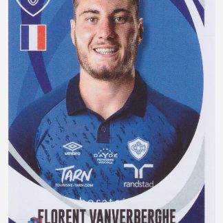 Panini Rugby Top 14 2025-2026 Florent Vanverberghe / Castres N°57