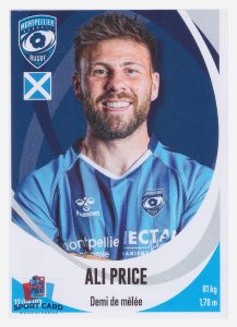 Panini Rugby Top 14 2025-2026 Ali Price / Montpellier N°105