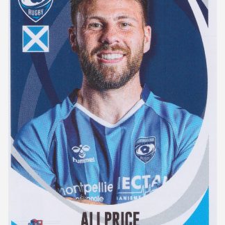 Panini Rugby Top 14 2025-2026 Ali Price / Montpellier N°105
