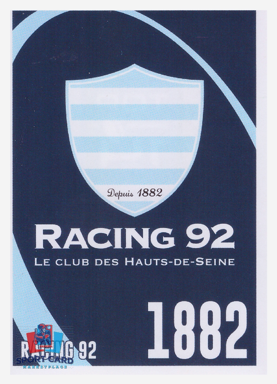 Panini Rugby Top 14 2025-2026 Ecusson / Racing 92 N°134