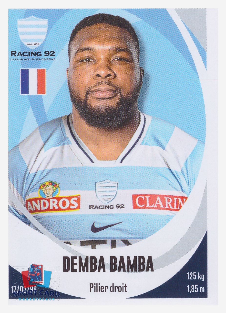 Panini Rugby Top 14 2025-2026 Demba Bamba / Racing 92 N°143
