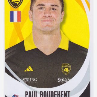 Panini Rugby Top 14 2025-2026 Paul Boudehent / La rochelle N°237