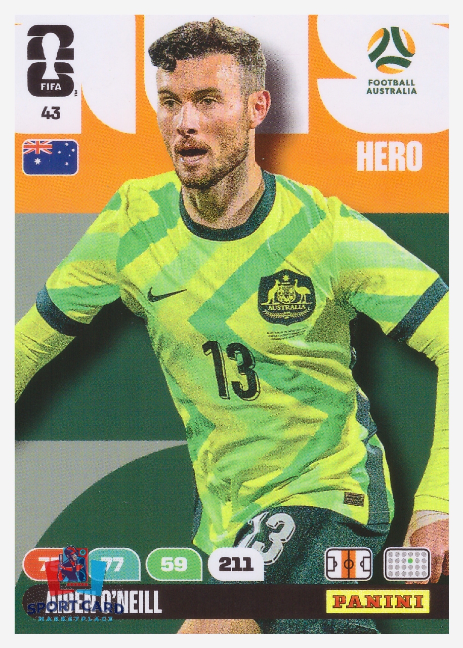 Panini Adrenalyn XL FIFA World Cup 2026 - Aiden O`Neill / Australia #43