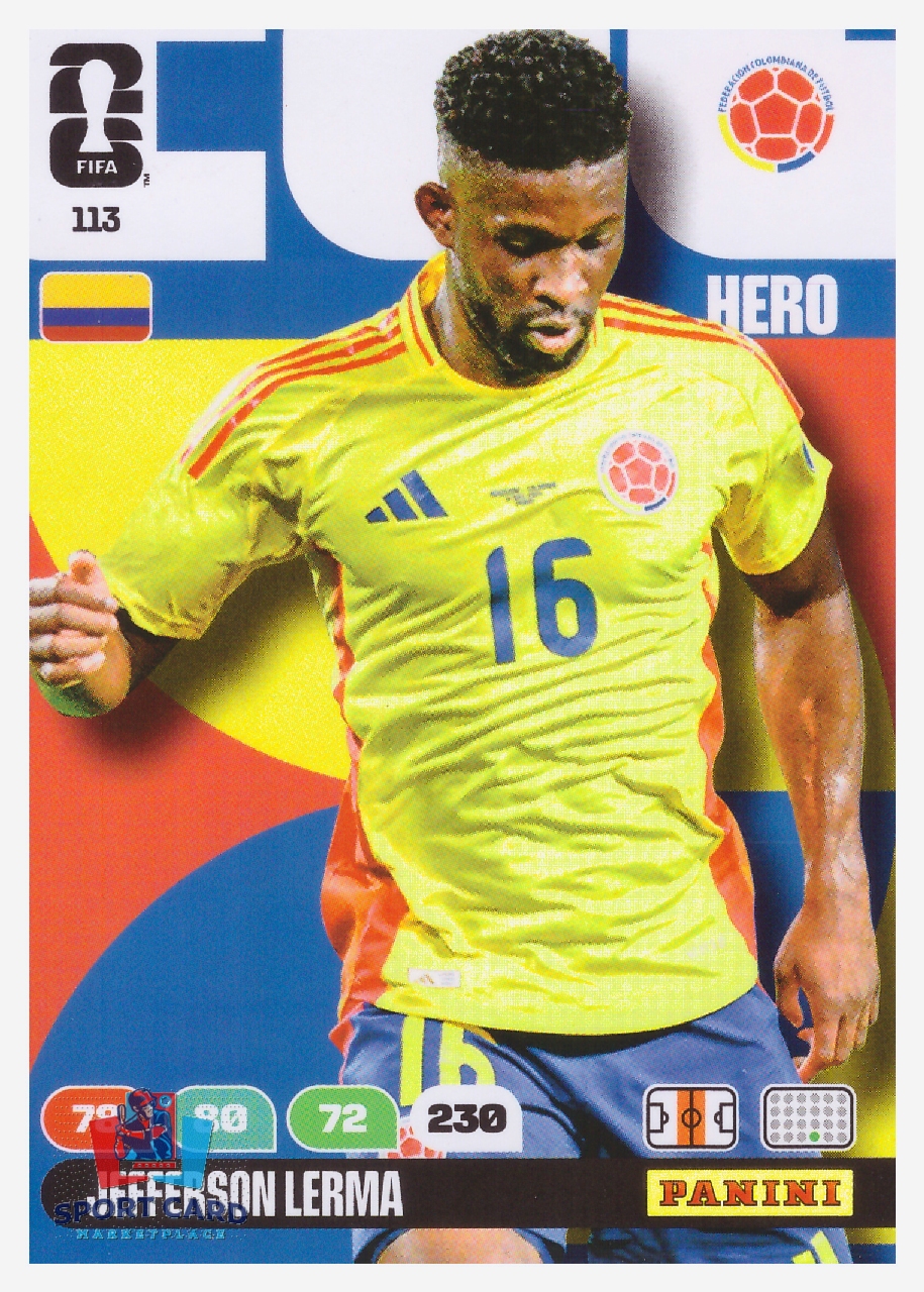 Panini Adrenalyn XL FIFA World Cup 2026 - Jefferson Lerma / Colombia #113