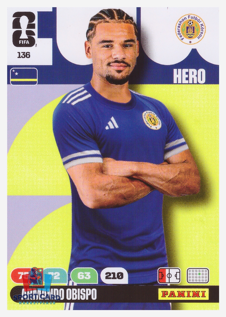 Panini Adrenalyn XL FIFA World Cup 2026 - Armando Obispo / Curacao #136