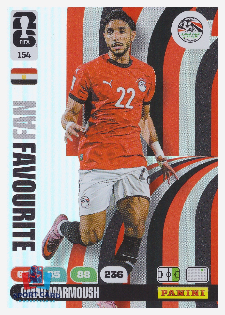 Panini Adrenalyn XL FIFA World Cup 2026 - Omar Marmoush / Egypt #154