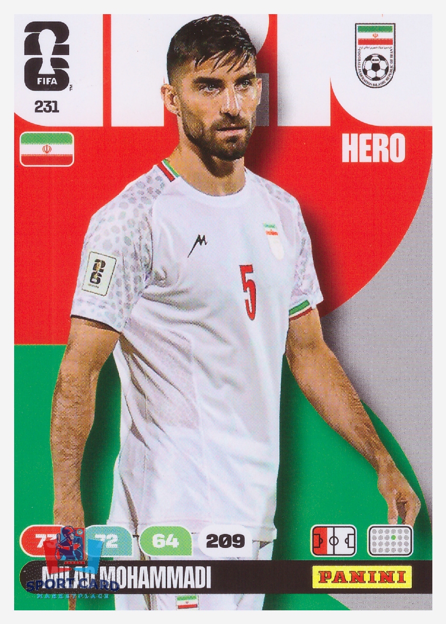 Panini Adrenalyn XL FIFA World Cup 2026 - Milad Mohammadi / Iran #231