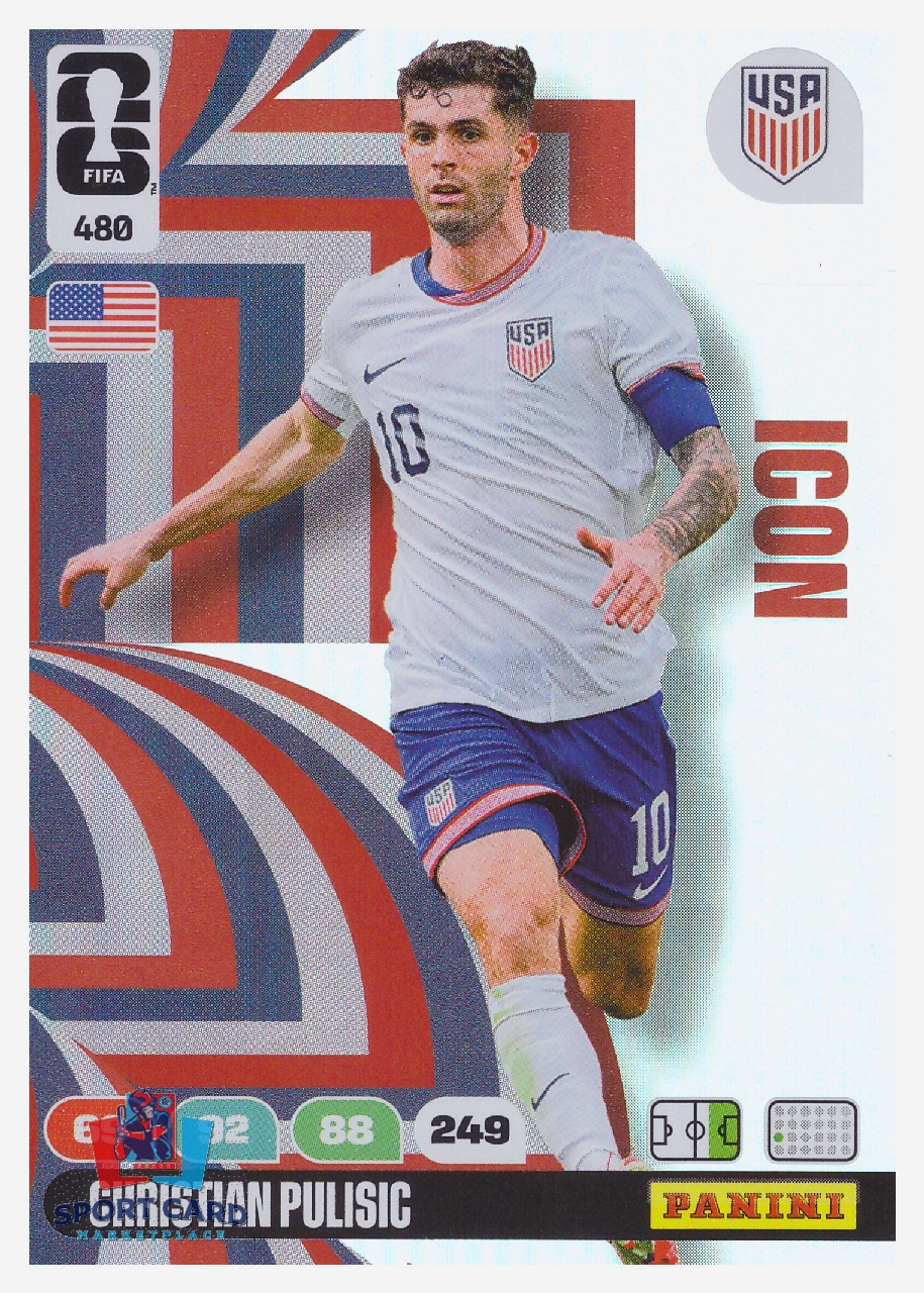 Panini Adrenalyn XL FIFA World Cup 2026 - Christian Pulisic / United States #480