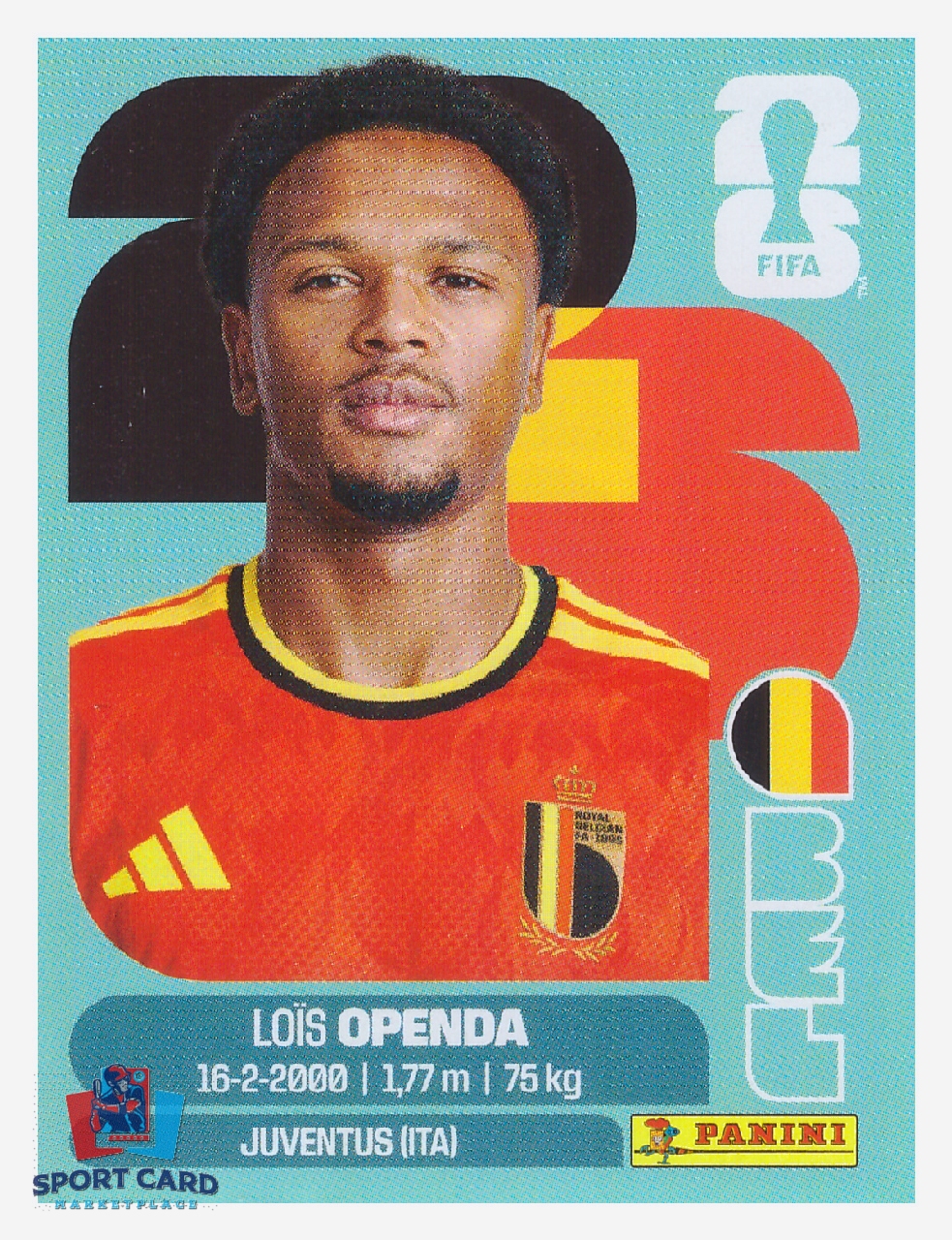 Panini FIFA World Cup 2026 - Loïs Openda / Belgium #BEL19