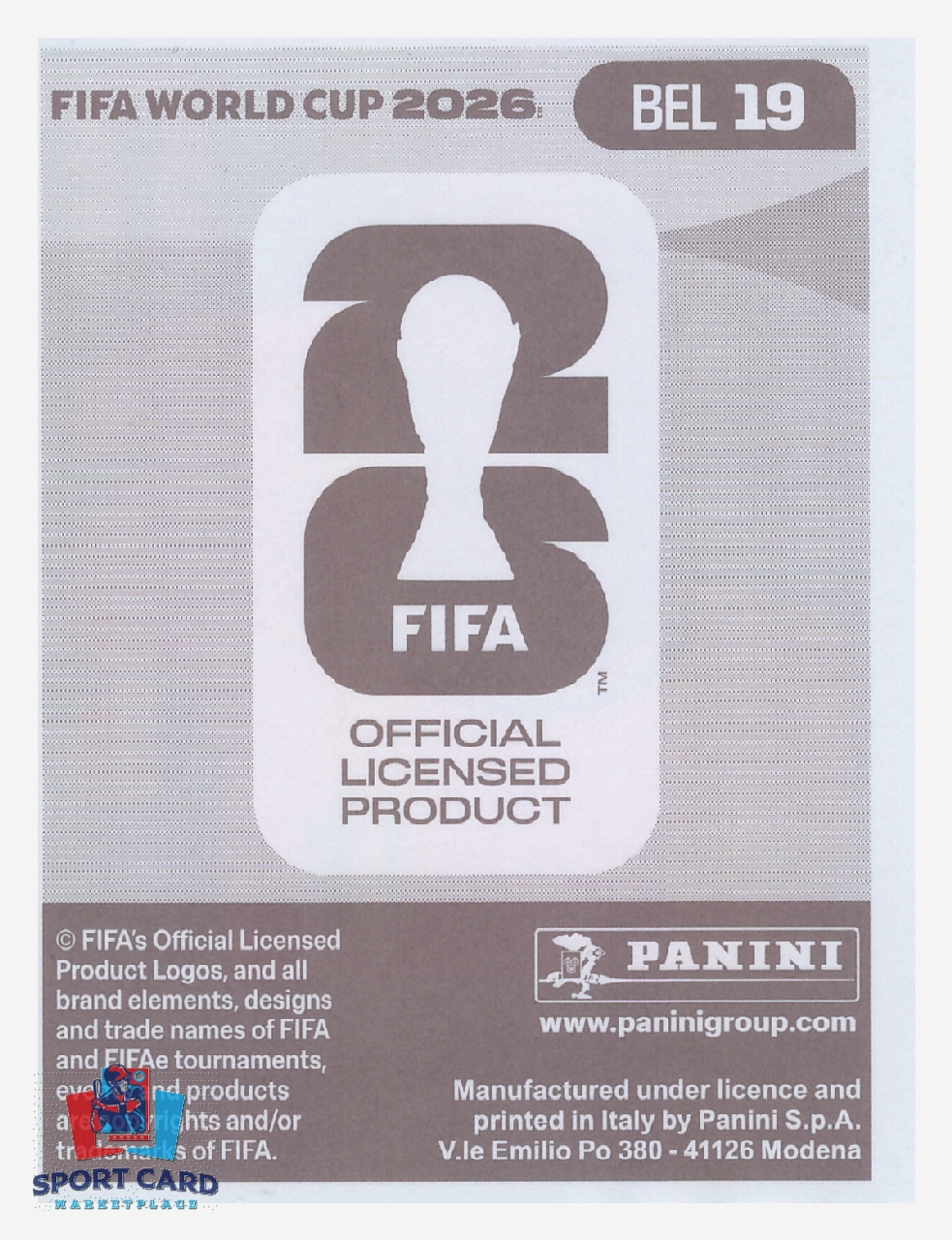 Panini FIFA World Cup 2026 - Loïs Openda / Belgium #BEL19