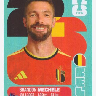 Panini FIFA World Cup 2026 - Brandon Mechele / Belgium #BEL6