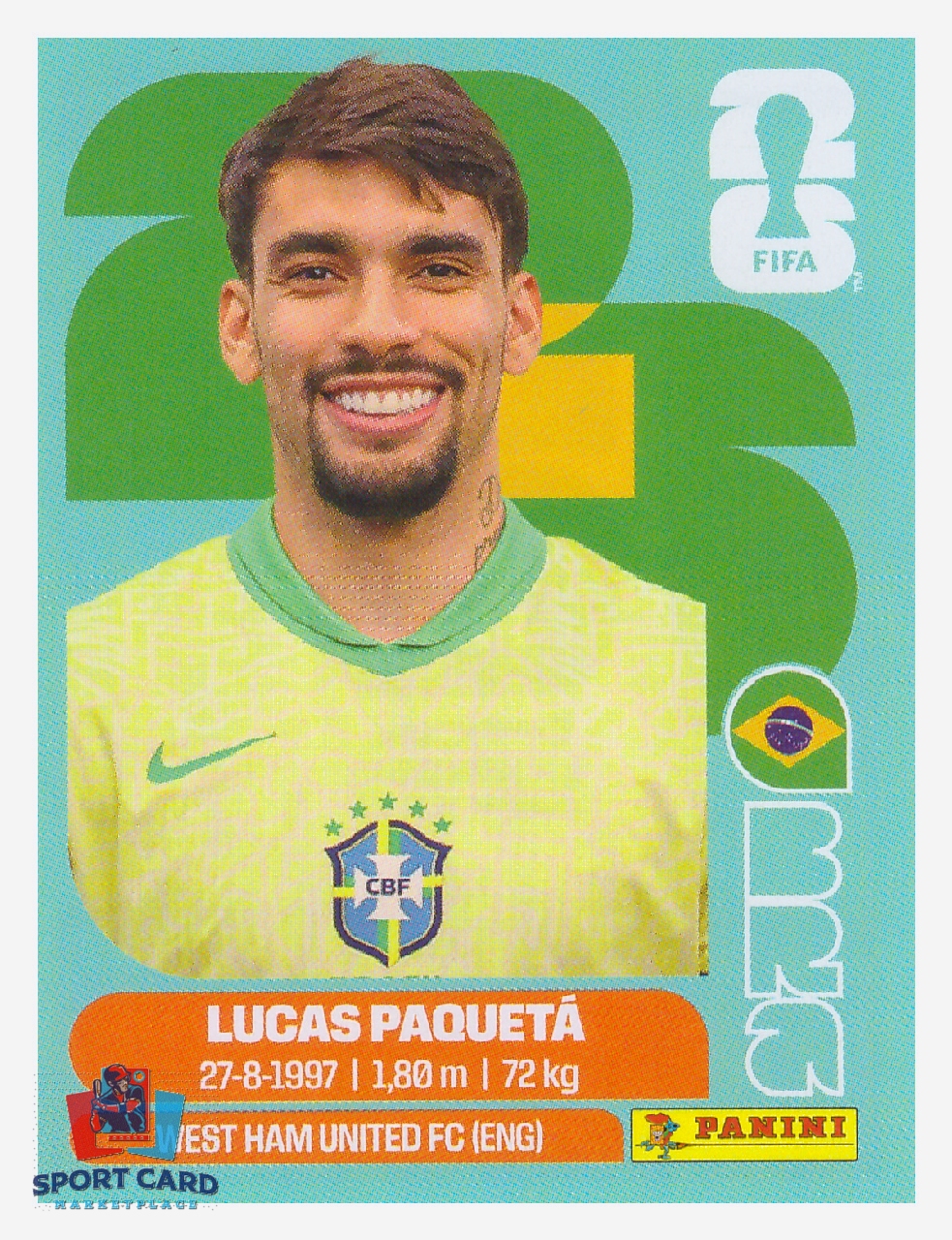 Panini FIFA World Cup 2026 - Lucas Paquetá / Brazil #BRA9