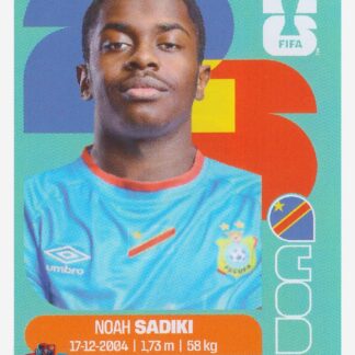 Panini FIFA World Cup 2026 - Noah Sadiki / Congo DR #COD12