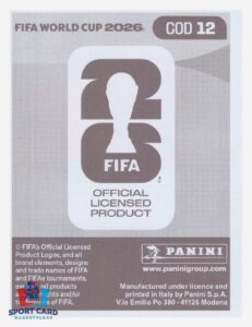 Panini FIFA World Cup 2026 - Noah Sadiki / Congo DR #COD12