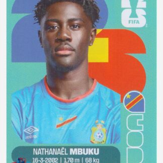 Panini FIFA World Cup 2026 - Nathanaël Mbuku / Congo DR #COD20