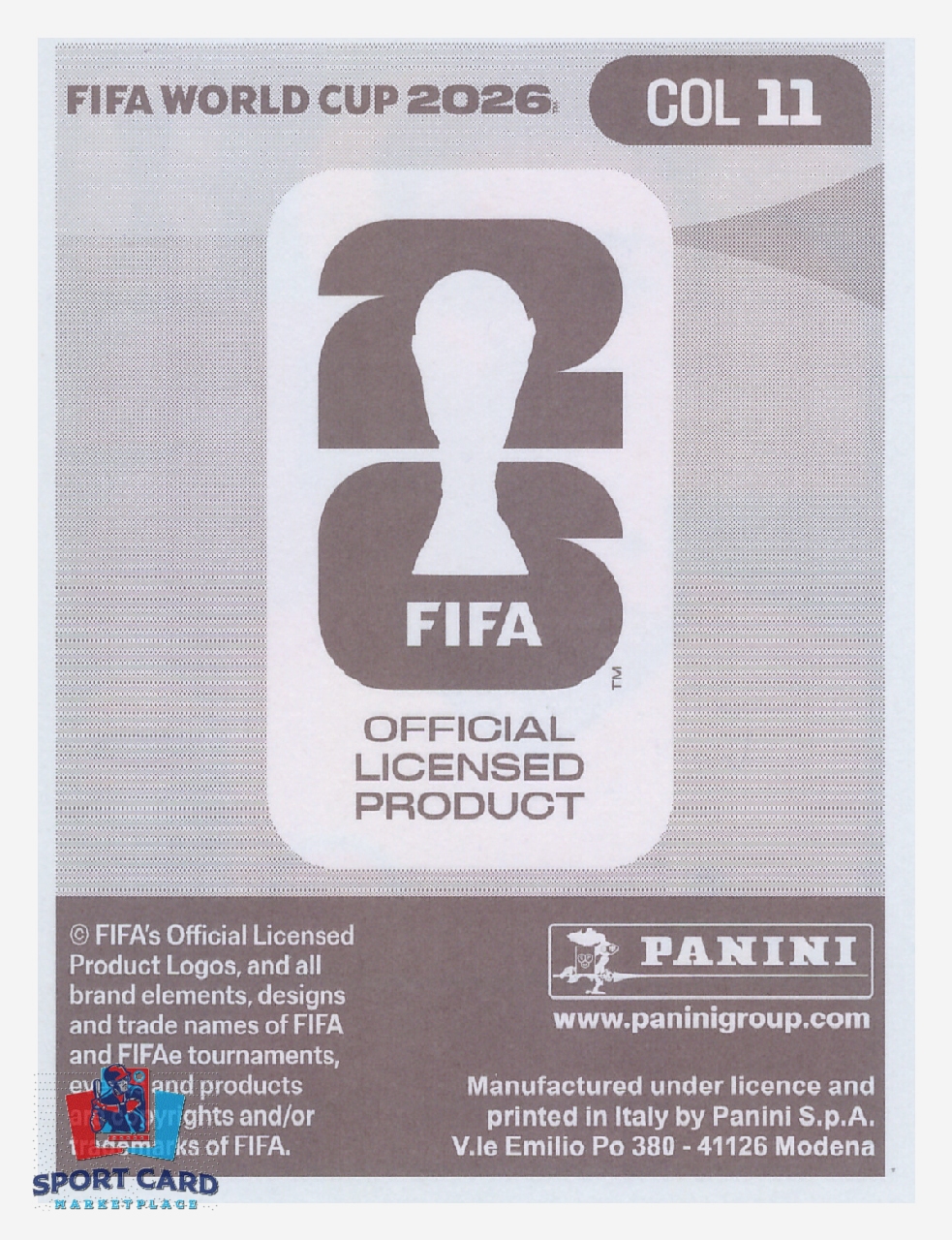 Panini FIFA World Cup 2026 - Kevin Castaño / Colombia #COL11 – Image 2