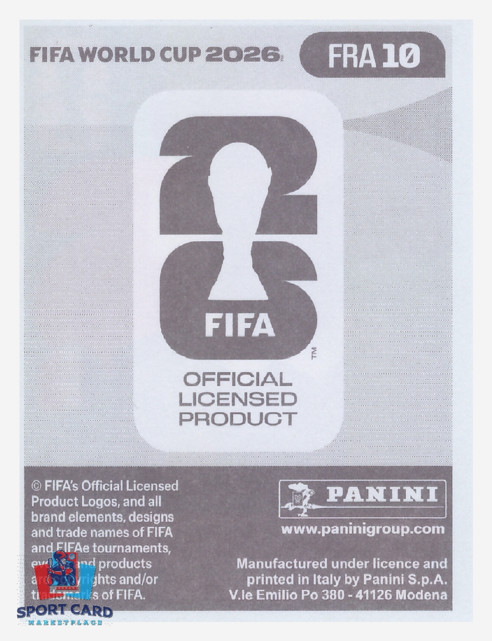Panini FIFA World Cup 2026 - Eduardo Camavinga / France #FRA10 – Image 2